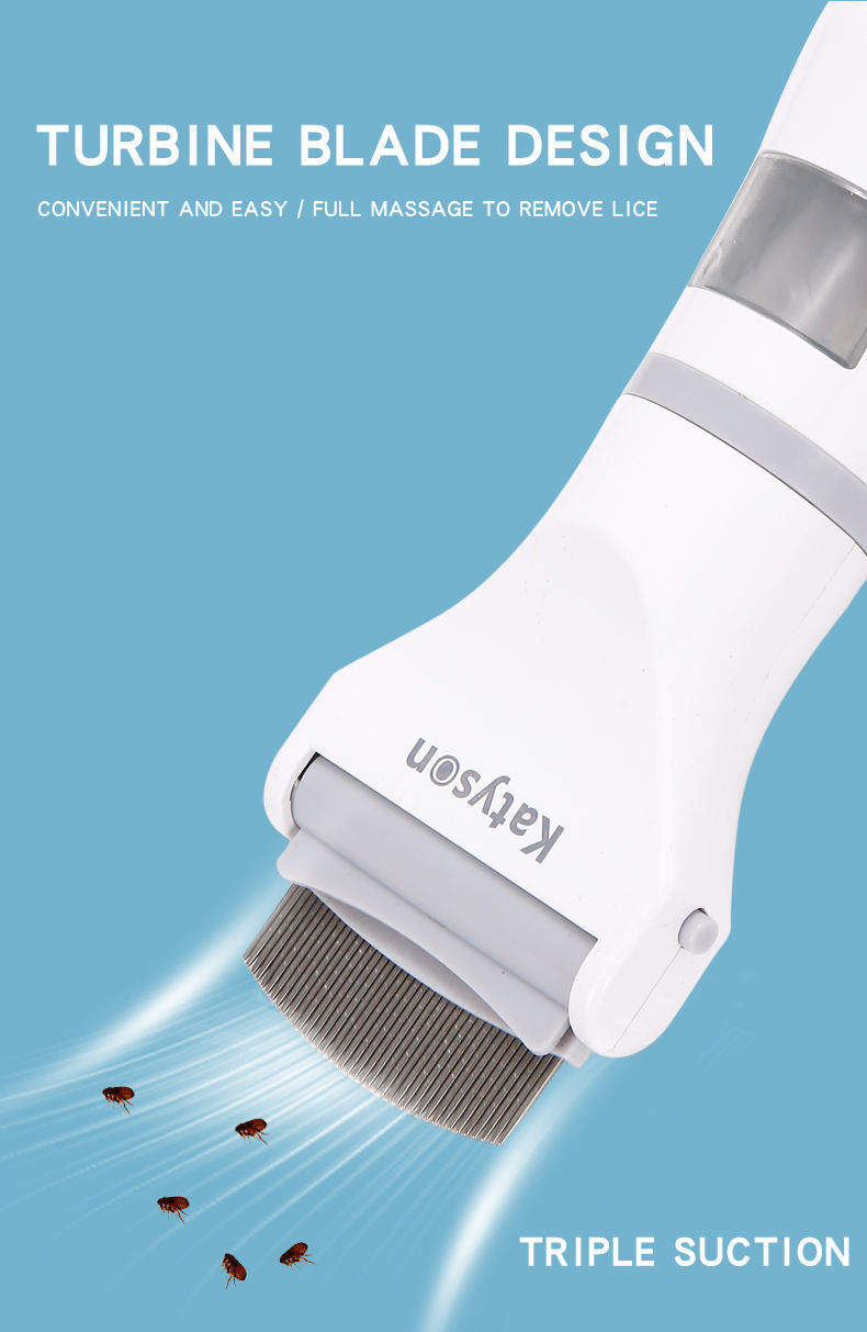 Pet Electric Flea Comb Lice Catcher Hair Cleaner Lice Catcher Pet Lice Comb Lice Remover