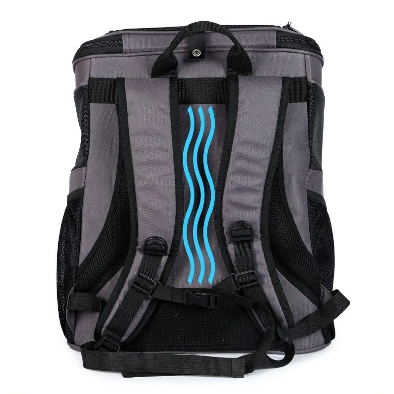 Portable Large Space Pet Dog Backpack Cat With Large Double Shoulder Pet Breathable Bag